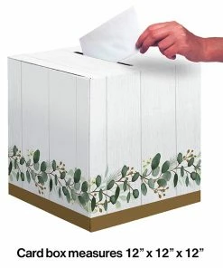 Creative Converting Eucalyptus Card Boxes 6 Ct