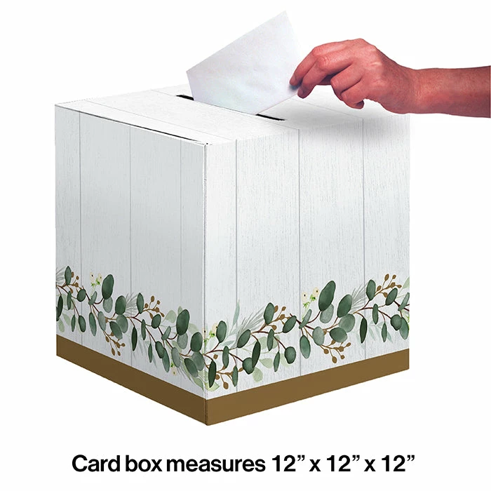 Creative Converting Eucalyptus Card Boxes 6 Ct