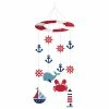 Creative Converting Baby Showers Nautical Baby Shower Hanging Mobiles 6 Ct