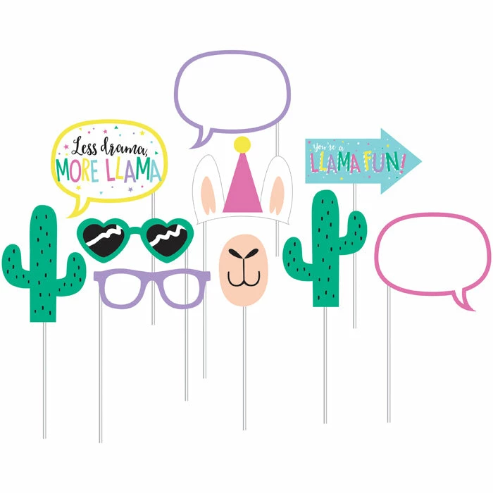 Creative Converting Llama Party Photo Props (60/Case) Kids Birthday Party Themes