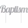 Creative Converting Silver Baptism Cake Topper (12/Case)