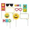 Creative Converting Kids Birthday Party Themes Show Your Emojions Photo Booth Props (60/case)