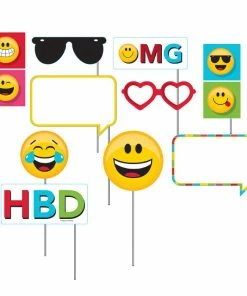 Creative Converting Kids Birthday Party Themes Show Your Emojions Photo Booth Props (60/case)
