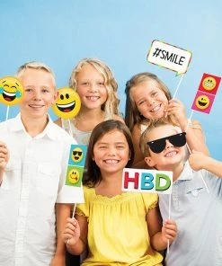 Creative Converting Kids Birthday Party Themes Show Your Emojions Photo Booth Props (60/case)