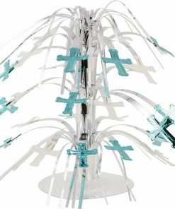 Creative Converting Blue And Silver Mini Crosses Cascade Centerpiece (12/case)
