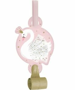 Creative Converting Stylish Swan Party Blowers 48 Ct
