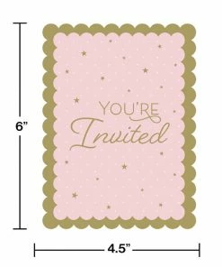 Creative Converting Kids Birthday Party Themes Stylish Swan Invitations 48 Ct