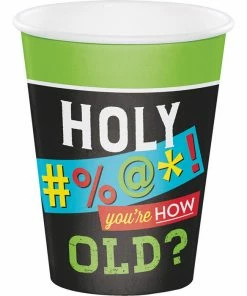 Creative Converting Adult Birthday Party Themes Age Humor 12 Oz. Hot/Cold Cups (96/Case)