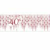 Creative Converting Sparkle And Shine Ruby Giant 40th Party Banner (6/Case) Anniversary Decorations