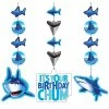 Creative Converting Shark Splash Hanging Cutouts (18/case) Kids Birthday Party Themes