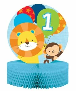 Creative Converting One Is Fun Boy Centerpiece Honeycomb (6/case)