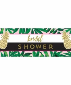 Creative Converting Pineapple Wedding Giant Party Banner, Bridal Shower (Case Pack Of 6)