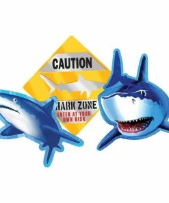 Creative Converting Shark Splash Cutout Assortment (36/case) Kids Birthday Party Themes