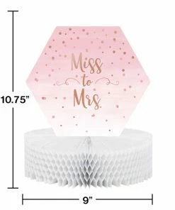 Creative Converting Rose' All Day Honeycomb Centerpiece (6/Case) Themed Tableware