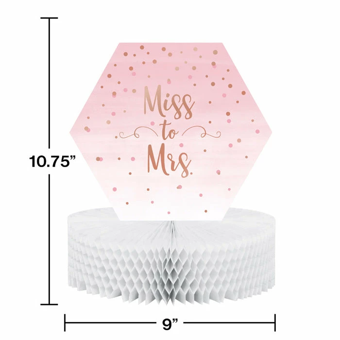 Creative Converting Rose' All Day Honeycomb Centerpiece (6/Case) Themed Tableware