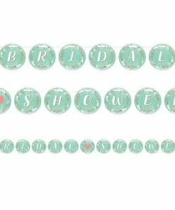 Creative Converting Mint To Be Ribbon Banner Shaped (6/case)