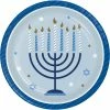 Creative Converting Hanukkah Celebration Dessert Party Plates 8 Ct Hanukkah Decorations