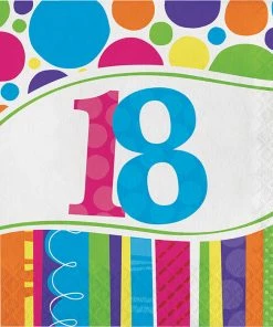 Creative Converting Bright And Bold Lunch Napkins, 2-Ply, 18th (216/case)