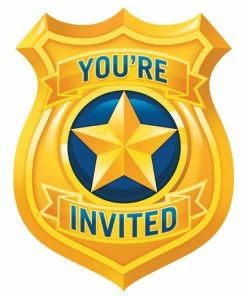 Creative Converting Police Party Invitation Pscd (Case Pack Of 48) Kids Birthday Party Themes