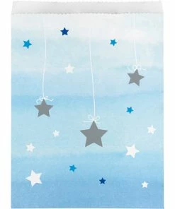 Creative Converting One Little Star Boy Paper Treat Bag Large (120/case) 1st Birthday Party Themes