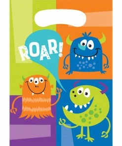 Creative Converting Kids Birthday Party Themes Fun Monsters Loot Bag (Case Pack Of 96)