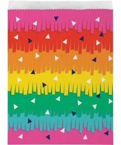 Creative Converting Fiesta Fun Treat Bags (120/Case) Cinco De Mayo And Fiesta Party Decorations