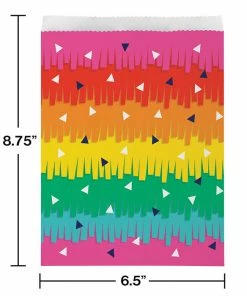 Creative Converting Fiesta Fun Treat Bags (120/Case) Cinco De Mayo And Fiesta Party Decorations