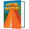 Creative Converting Kids Birthday Party Themes Camp Out Invitation Diecut Foldover (Case Pack Of 48)