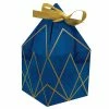 Creative Converting Navy Blue And Gold Foil Favor Boxes 48 Ct Bridal And Wedding