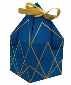 Creative Converting Navy Blue And Gold Foil Favor Boxes 48 Ct Bridal And Wedding