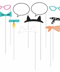 Creative Converting Purr-Fect Party Photo Booth Prop (Case Pack Of 60)