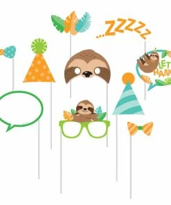 Creative Converting Sloth Party Photo Booth Props 60 Ct