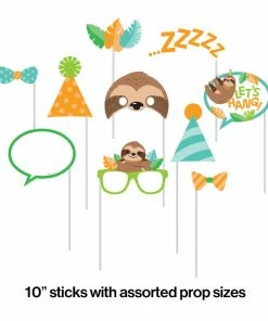 Creative Converting Sloth Party Photo Booth Props 60 Ct