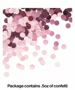 Creative Converting Rose' All Day Round Confetti 0.5 Oz (12/Case)