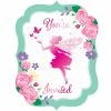 Creative Converting Floral Fairy Sparkle Postcard Invitations (48/Case) Kids Birthday Party Themes