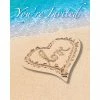 Creative Converting Beach Love Invitation, Postcard With Attachment (48/case)