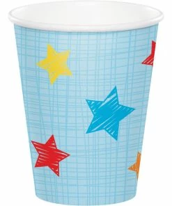 Creative Converting 1st Birthday Party Themes One Is Fun Boy Hot/Cold Cups, 9 Oz. (96/case)