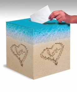 Creative Converting Bridal And Wedding Beach Love Card Box 12 Inch (6/case)