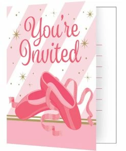 Creative Converting Kids Birthday Party Themes Twinkle Toes Invitation Foldover (48/case)