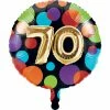 Creative Converting Balloon Birthday Metallic Balloon 18", 70 (Case Pack Of 10)
