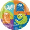 Creative Converting Kids Birthday Party Themes Fun Monsters Dinner Plate (Case Pack Of 96)