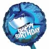 Creative Converting Kids Birthday Party Themes Shark Splash Metallic Balloon Happy Birthday (12/case)