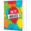 Creative Converting Hoppin' Birthday Cake Invitation Foldover W/ Attachment (Case Pack Of 48)
