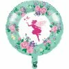Creative Converting Floral Fairy Sparkle 18" Mylar Ballon (10/Case) Kids Birthday Party Themes