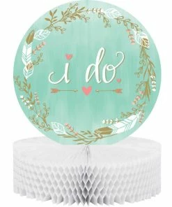Creative Converting Mint To Be Centerpiece Honeycomb (6/case) Bridal And Wedding