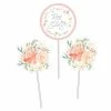 Creative Converting Farmhouse Floral Centerpiece Sticks - Wedding (18/Case)