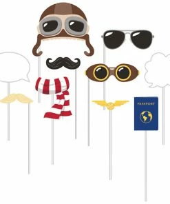 Creative Converting Kids Birthday Party Themes Lil' Flyer Airplane Photo Booth Prop (Case Pack Of 60)