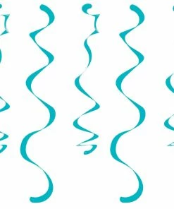 Creative Converting Solid Color Tableware Teal Lagoon Dizzy Danglers (Case Pack Of 60)