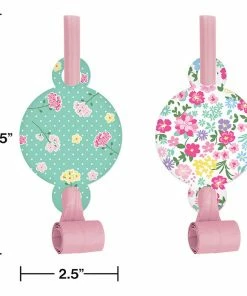 Creative Converting Floral Tea Party Blowouts (48/Case) Kids Birthday Party Themes