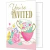 Creative Converting Floral Tea Party Foldover Invitations (48/Case) Kids Birthday Party Themes